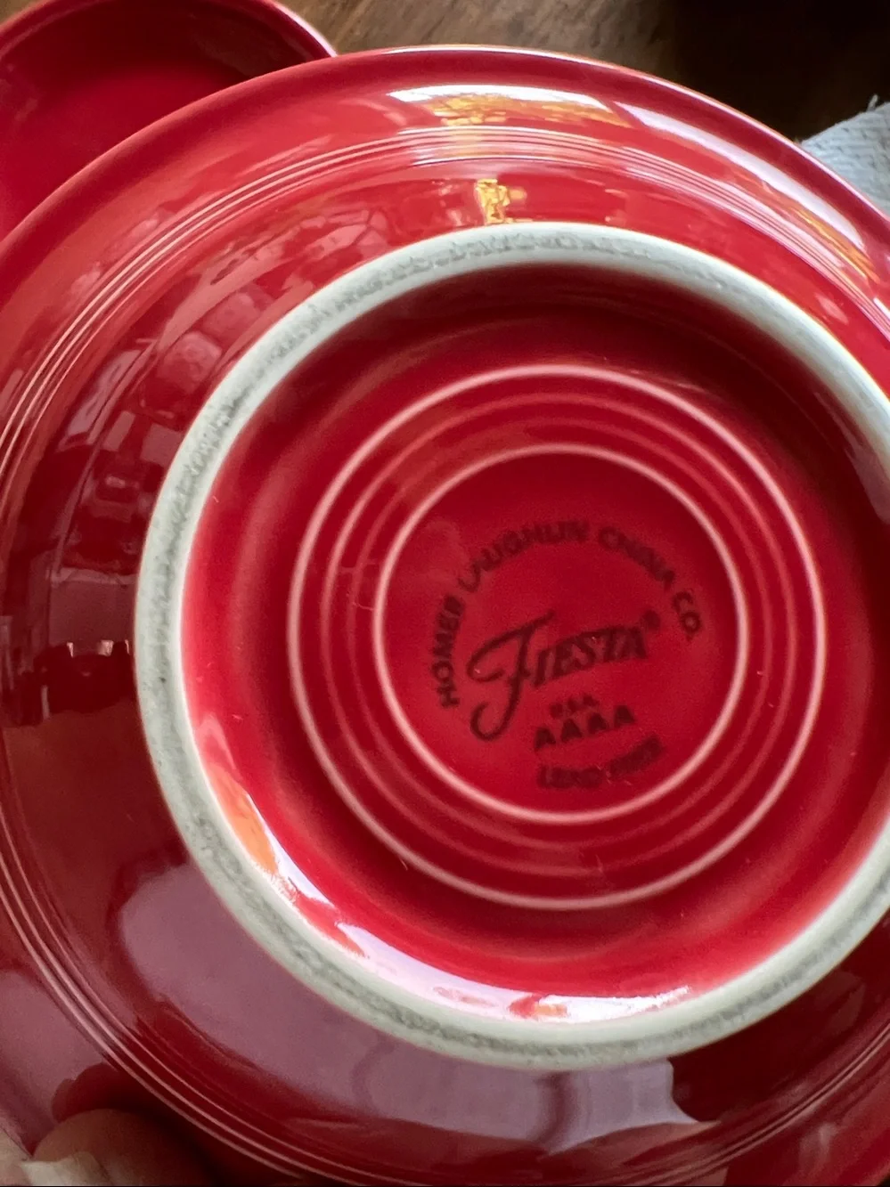 3 Fiesta Scarlet red cereal bowls 6 7/8